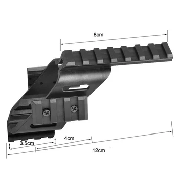 Universālā Taktiskās AEG Pistole Plastmasas Polimēra Bāzes Quad Picatinny Rail Acīs Lāzera apgaismojuma darbības Joma Stiprinājums Glock 17 5.56 1911