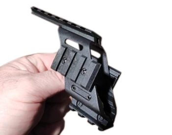 Universālā Taktiskās AEG Pistole Plastmasas Polimēra Bāzes Quad Picatinny Rail Acīs Lāzera apgaismojuma darbības Joma Stiprinājums Glock 17 5.56 1911