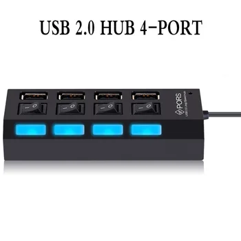 USB 3.0 HUB 2.0 Mobilā Tālruņa Lādētāju, Datora Tīkla Deconcentrator Ligzdas Tips ātrgaitas Paplašināšanas Kartes Lasītājs Slēdzis