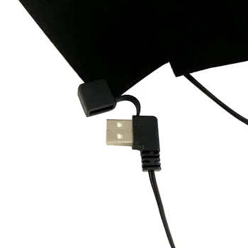 USB Uzlādēts Elektriskā Apkure Ziemas Jaka Trīs līmeņu Termostats Āra Siltā Apsildāmā Veste Pad DIY Sēdekļu Apģērbi Ūdensnecaurlaidīgi