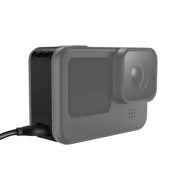 Uzlādējams Sānu Aizsardzības pārklājums Akumulatora Vāku Durvju Gadījumā GoPro 9 Sporta Kameras Akumulatora Korpuss Korpusa Vāks Piederumi