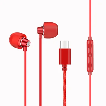 Vadu Metāla Tips-C-Ear Stereo Austiņas Grafēna Miega Austiņas Trokšņu Samazināšanas Austiņas, Sporta Spēles, Austiņas Samsung