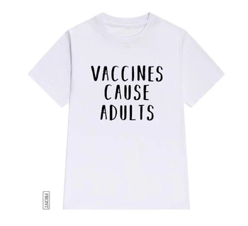 Vakcīnas Izraisa Pieaugušajiem māsas Sieviešu t Gadījuma Kokvilnas Hipster Smieklīgi t-krekls Dāma Yong Meitene Top Tee Piliens Kuģa ZY-203