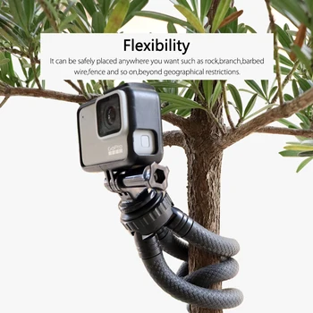 Vamson par GoPro hero 8 7 6 5 Portatīvie Elastīgu Astoņkāji Ceļojuma Mini Mobilā Telefona Statīvs Monopod Selfie Stick DSLR Kameras