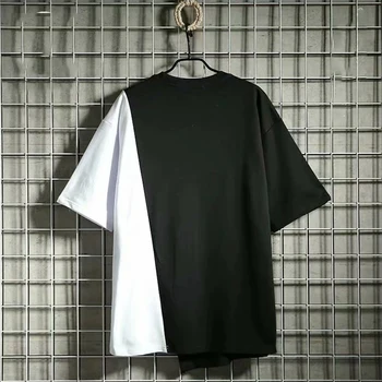 Vasaras Sieviešu T Krekls Japānas Stila Streetwear Slīpu rāvējslēdzēju apdare Īsām piedurknēm T-Krekli, Sieviešu Ikdienas Harajuku Meitene T Krekls