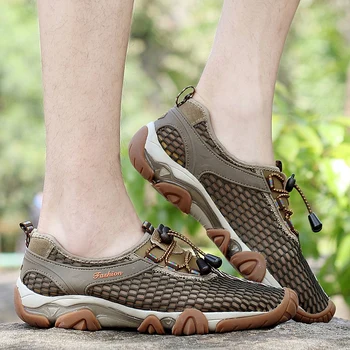 Vasaras āra pārgājienu apavi vīriešiem, elpojošs acs kempings kāpšana, trekings kurpes vīriešiem taktiskās pārgājienu kurpes vīriešu pārgājienu apavi