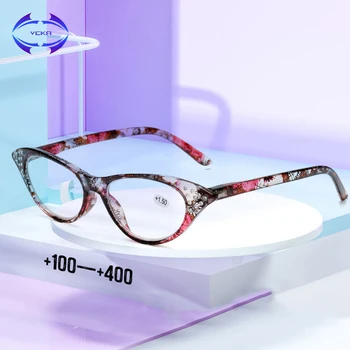 VCKA Cat Eye Lasīšanas Brilles Sievietēm 2020 