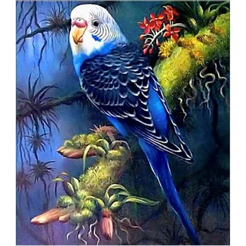 Vecās Ielas Mājas dimanta krāsošana papagaiļus, roku darbs kristālu izšuvumi mākslas amatniecības piederumi mājas apdare dimanta krāsošana 5d diy