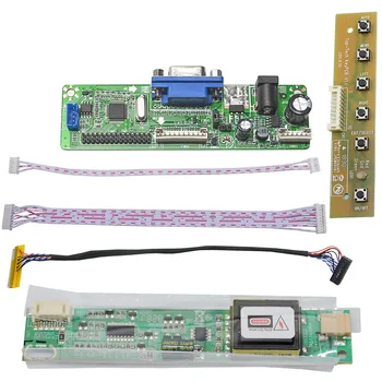 VGA LCD Kontrolieris Valdes Komplekts TD141THCA1 QD14TL02 QD14TL01 M141NWW1 1280x800 CCFL LVDS Panelis