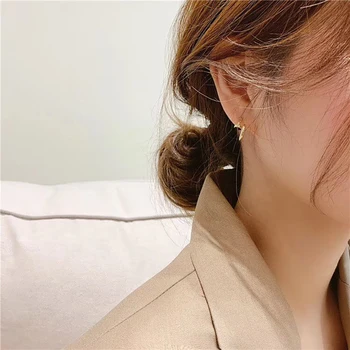 Vienkāršs, Elegants, Saglabā Krāsu Stud Auskari Sievietēm Korejas Normcore Auskari 2020 