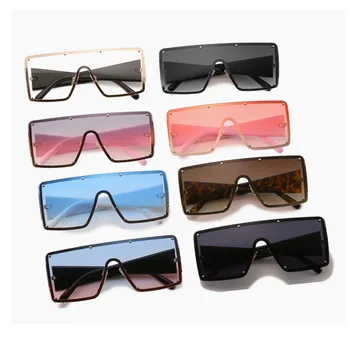 Vintage Luksusa Zīmolu, Dizaineru, Lielizmēra Kvadrātveida Saulesbrilles Sieviešu Vīriešu Modes Metāla Lielu Rāmis, Saules Brilles UV400 Toņos gafas de tāpēc