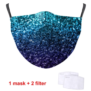 Visuma Zvaigžņotām Debesīm Drukāšanas Atkārtoti nepievelk putekļus PM2.5 Filtru Muti-Purns Maska anti putekļu Sejas maska Pieaugušo Āra Gadījuma Masque