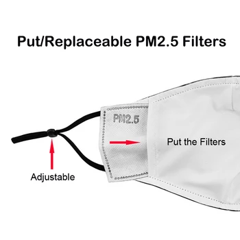 Visuma Zvaigžņotām Debesīm Drukāšanas Atkārtoti nepievelk putekļus PM2.5 Filtru Muti-Purns Maska anti putekļu Sejas maska Pieaugušo Āra Gadījuma Masque
