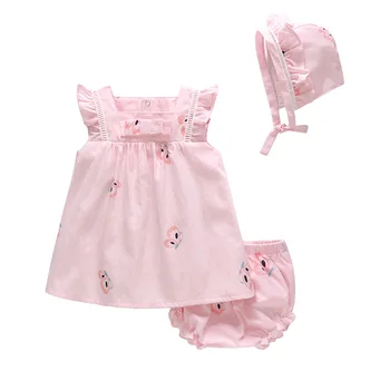 Vlinder Meitene kleita Bērni kleita Baby girl Princese stila Gudrs tauriņu Kleita Jaundzimušo Īsām Piedurknēm Zīdaiņu Kleitas set 3pcs