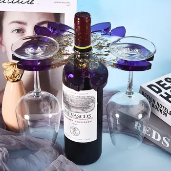 Vīna Stikla Plaukts Turētājs Silikona Sveķu Pelējuma Liešanas Veidnes DIY Vīna Turētājs Pakaramie Mājas Apdare Sveķu Mākslas inventārs Pelējuma