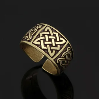 Vīrieši amuletu slāvu viking gredzens ar dāvanu maisu 7372