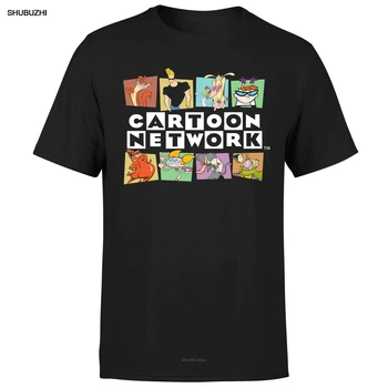 Vīrieši Drukāšanas Īsām Piedurknēm T tendence Cartoon Network Logo Rakstzīmes Vīriešu Modes Mens Short sleeve T Krekls