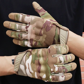 Vīrieši Jāšanas Cimdi Velo Velosipēdu Pilnu Pirkstu Motos Sacīkšu Cimdi Pretslīdes Ekrānā Pieskarieties Āra Sporta Tactical Cimdi Aizsargātu Zvejas Rīkus