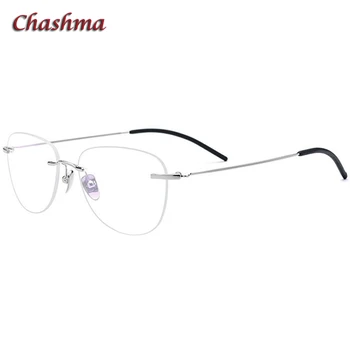 Vīrieši Ovāls Rāmis Bez Apmales Brilles, Titāna, Sieviešu Recepte Briļļu Gaismas Rāmis Optiskās Brilles Briļļu Super Kvalitātes Rāmis