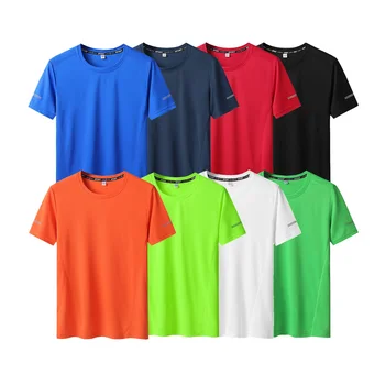 Vīriešu Liela Izmēra Apģērbu Ātri Sausas T Krekls Plus Lieluma 9XL Vīriešu Vasaras Gadījuma O-veida kakla Īsām Piedurknēm Melnā T-krekli Vīriešu t-veida Topi