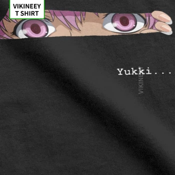 Vīriešu Mirai Nikki Gasai Yuno Yukki T Krekls Anime, Manga Nākotnē Piena Yandere Kokvilnas Auduma Apģērbu Smieklīgi t-veida Dāvanu Idejas T-Krekls