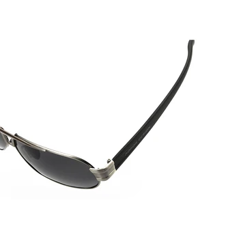 Vīriešu polarizētās saulesbrilles, vīriešu varde spogulis saulesbrilles metāla UV400 ZEMES ĶIRZAKA