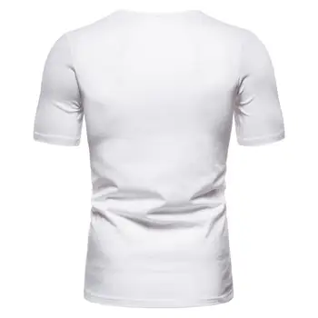 Vīriešu T Krekls Modes O veida Kakla T-krekls Vīriešiem ar Īsām Piedurknēm Krekls Gadījuma Tshirt