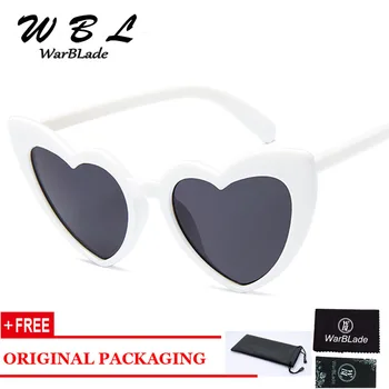 WarBLade Jaunas Saulesbrilles Sieviešu Zīmolu Brilles Dizaineru Modes Melns Sarkans Sieviešu Seksīga Kaķu Acu Toņos Mīlestības Sirds Formas Brilles