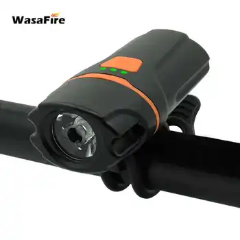 WasaFire 450lm Velosipēds Priekšā Gaismas USB Lādējamu IPX6 Ūdensnecaurlaidīgs Velo Lukturu Velosipēdu LED Gaismiņu 6 Režīmi Velosipēda Lukturis