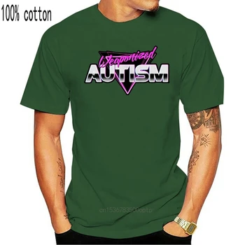Weaponized Autismu T-Krekls Smieklīgi Même 80.gadu Estētikas Krekls Mens Sieviešu Unisex Krekls Soft Top kokvilnas t krekls, vīriešu, sieviešu t-veida