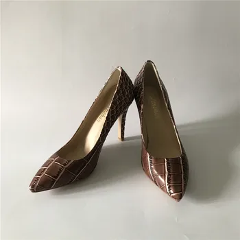 WENZHAN Augstiem Papēžiem Mīksto Shoes10cm Matching Čūska Ādas Sieviešu Rokassomu nosaka augstākās kvalitātes, lielāka izmēra 36-43 A98-23