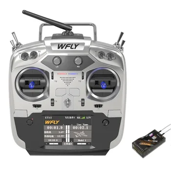 WFLY ET12 2.4 GHz Tālvadības pults 12CH Radio Raidītājs ar RF209S Uztvērējs RC Dūkoņa Auto Laivu