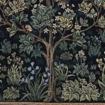 William Morris Dzīvības Koks Sienas Gobelēns Sienas Karājas Beļģija Marokas Dekori Dekoratīvie Auduma Gobelēni 68*89CM