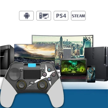 Wireless Gamepad Bluetooth 4.0 Vibrācijas Touch Screen vadības PS4/PC/TVAIKA Konsoles, Spēles, Piederumi Kursorsviru Kontrolieris