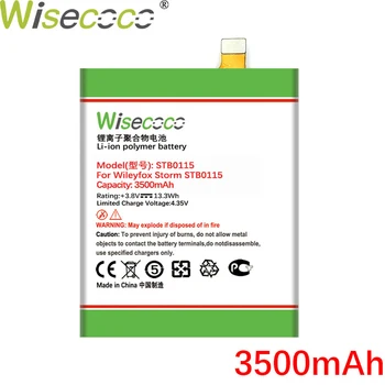 WISECOCO 3500mAh STB0115 Akumulatoru Wileyfox Vētra STB0115 Mobilo Telefonu, Jaunākās Ražošanas Augstas Kvalitātes Akumulatora+Izsekošanas Numuru 7485