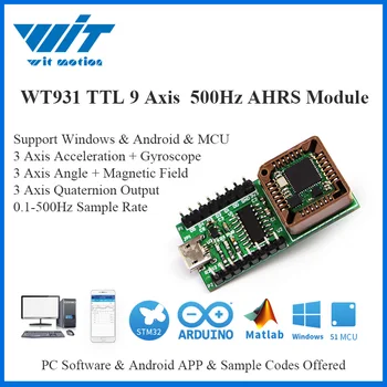 WitMotion WT931 Līdz 1000Hz AHRS IMU 9 Virziena Sensora Leņķis + Akselerometru + Žiroskops + Magnetometrijas MPU-9250 uz PC/Android/MCU