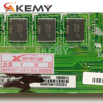 X550VX mātesplati par ASUS X550VX X550VQ FZ50VX FH5900V I5-6300HQ GTX950M 8GB RAM klēpjdators mātesplatē pārbaudīta sākotnējā