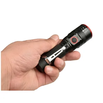 XANES 1511-B 1000Lumens USB Lādējamu Lukturīti T6 Led Lukturīti Zoomable 3 režīmi lāpu, lai 18650 ar USB kabeli, Kempings