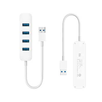 Xiaomi 4 Porti USB3.0 centru ar rezerves Enerģijas Apgādes Interfeiss USB Hub Extender Pagarināšanu Pieslēgvietas Adapteris Planšetdators