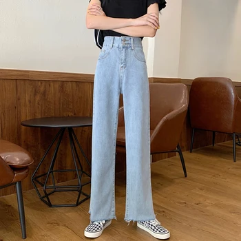 YAMDI vintage slim kabatas 2020 rudens ziemas pogas Streetwear pantalon džinsi sieviete džinsa bikses ar augstu vidukli, džinsa bikses sievietēm