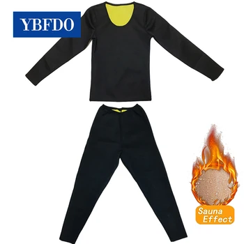 YBFDO Super shaper sieviešu korsešu stiept krekls sviedri novājēšanu Bikses body shaper Sviedri Sauna Uzvalks Neoprēna shapewear