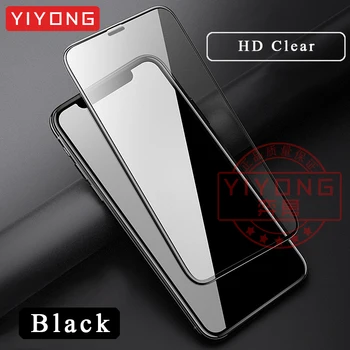 YIYONG 10D Pilnībā Segtu Rūdīts Stikls iPhone 11 Pro Max Stikla iPhone X XR XS Screen Protector For iPhone 12 Mini Pro, Max
