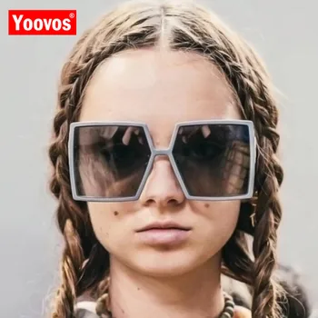 Yoovos Ir 2021. Sieviešu Saulesbrilles Lielgabarīta Saules Brilles Sievietēm Augstas Kvalitātes Sieviešu Brilles Laukumā Eyewear Zīmola Dizainere Gafas Mujer De