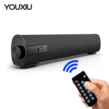 YOUXIU 10W Portatīvo Soundbar Bezvadu Bluetooth 5.0 Skaļruņi ar Tālvadības pulti, Āra Iekštelpu Skaņas Bāri