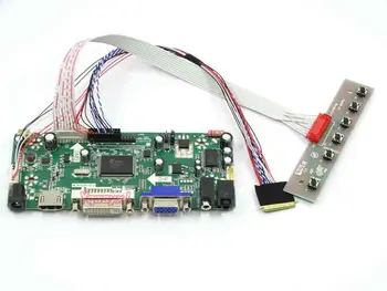 Yqwsyxl Kontroles padomes Monitoru Komplekts B116AW02 V0 V. 0 HDMI + DVI + VGA LCD LED ekrānu Kontrolieris Valdes Vadītāja