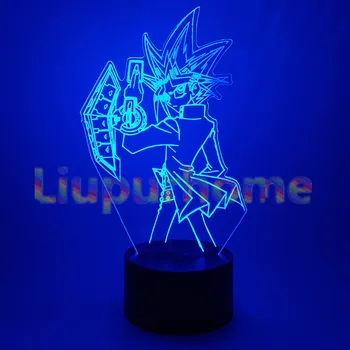 Yu Gi Oh Yugi Muto 3D LED Nightlights Galda Lampas Jaunums Led Mainot Nakts Gaismas, Galda Lampa, Bērniem, Dāvanu 34511