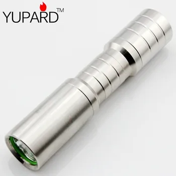 YUPARD Q5 LED mini āra nerūsējošā tērauda 14500 uzlādējams atspīdumu spilgtas zibspuldzes AA bateriju mini āra kempings, sporta