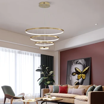 Zelta/hromēšana Mūsdienu piekariņu gaismas mūsdienu dizains, dzīvojamās istabas, guļamistabas karājas lampas ēdamgaldu virtuvē kulons lampas 53917