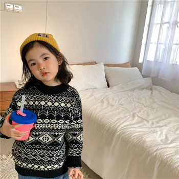 Ziemas, Jaunas Ielidošanas korejiešu stilā, kokvilnas bērnu top sabiezējumu silts visu maču modes džemperis cool baby meitenes un zēni