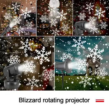 Ziemassvētku Sniegpārsla LED Moving Lāzera Projektoru Gaismas Āra Sniegpārslas Lampas Festivāla Mājas Puse, Ziemassvētku Rotājumi Gaismas